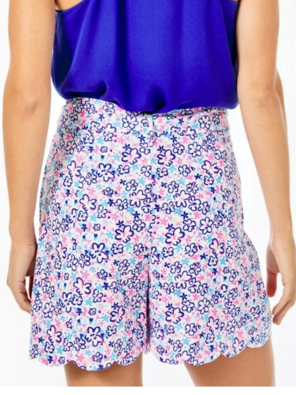 New Lilly Pulitzer 4” Casia Stretch Shorts Multi Fun Sun Repeat Ditsy 16 - Picture 2 of 8